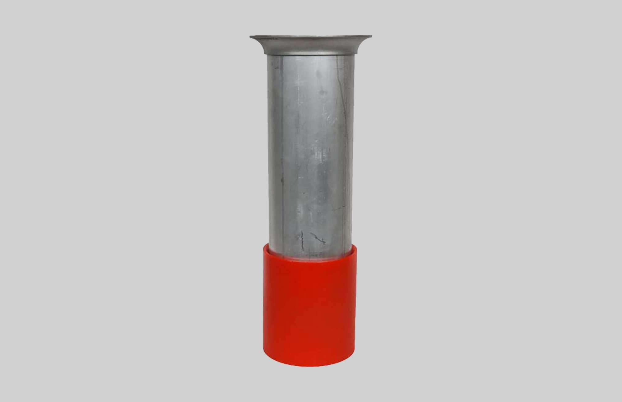 Aluminum Dig Tube 120 Wall - 8" Flat Flange x Urethane Tip