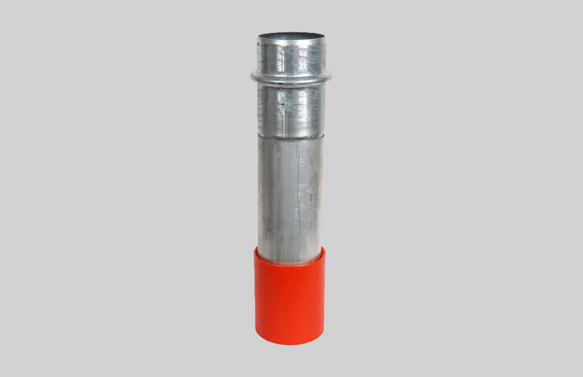 Aluminum Dig Tubes 120 Wall - 8" Male Bush Hog x Urethane Tip