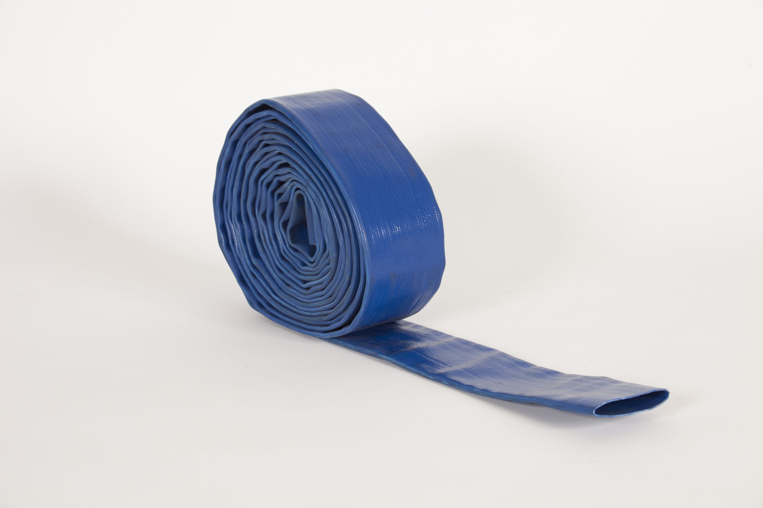 Layflat PVC Water Discharge Hose - Blue or Brown - Image 3