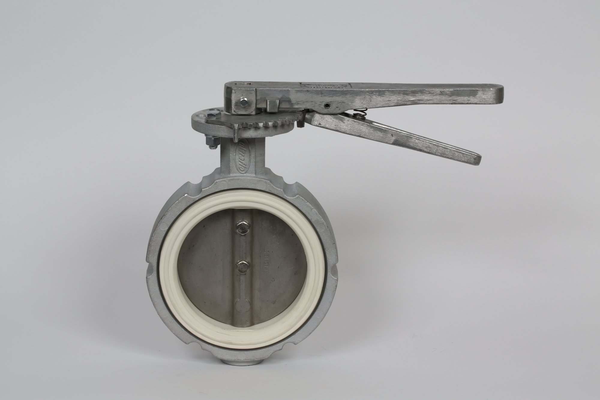 Ultraflo 400 Series Butterfly Valve - White Seat / S.S. Disk Body: